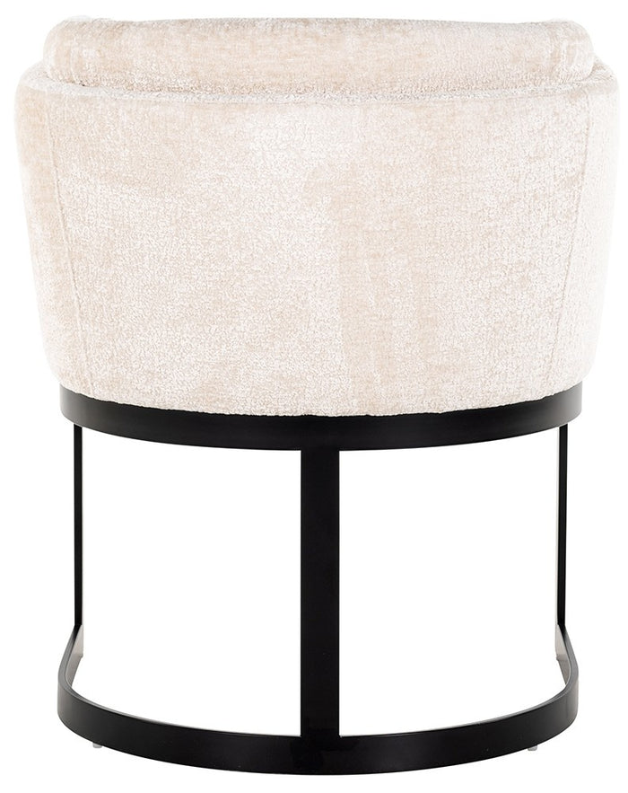 Richmond Interiors Emerson Eetkamerstoel Wit Chenille