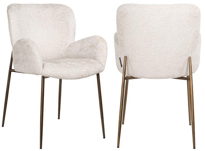 Richmond Interiors Amber Creme Fusion Eetkamerstoel