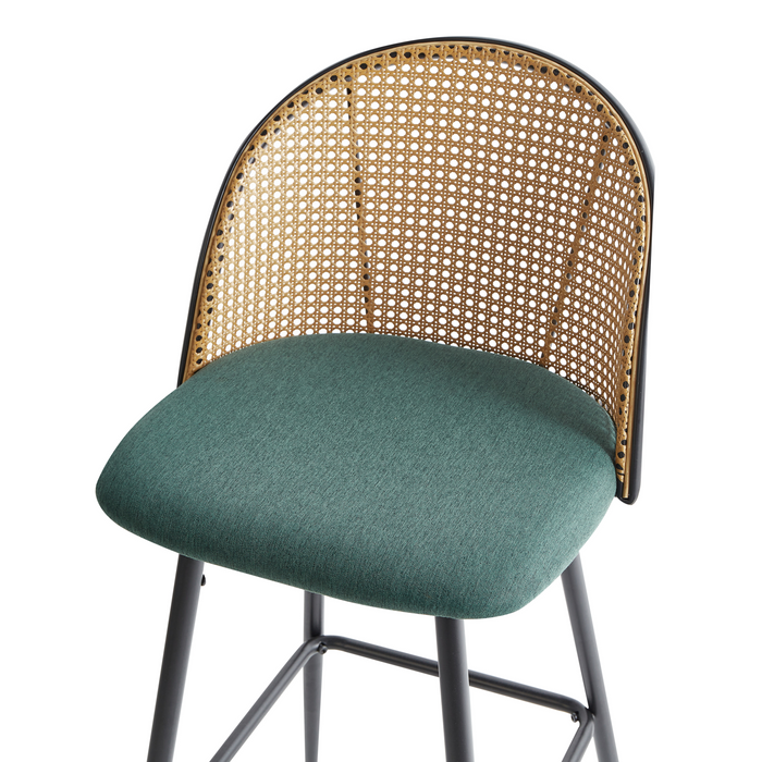 Beliani - CORNELL - Barkruk set van 2 - Groen - IJzer