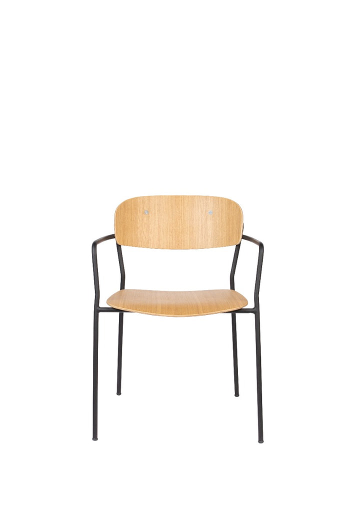 ANLI STYLE Armchair Jolien Black|Wood