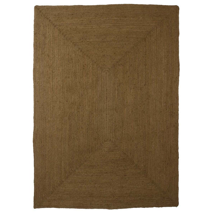 Boho&me Jute vloerkleed - Pure olijfgroen - 160x230 cm