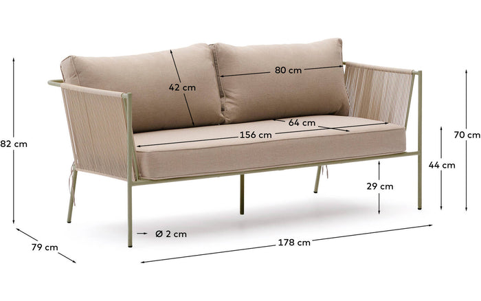 Tuinbank Zivia, 2 zitsbank