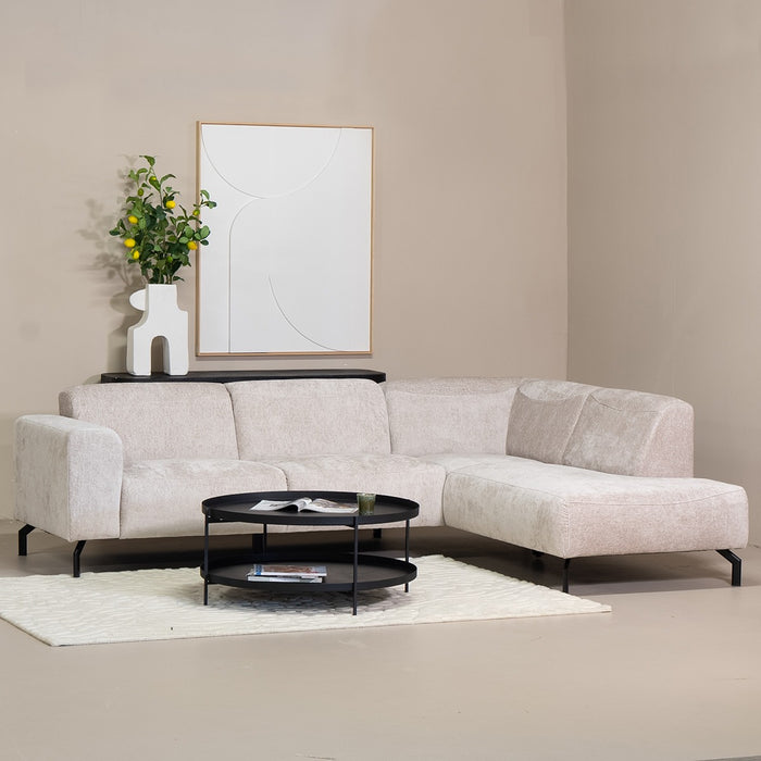 Giga Meubel - Hoekbank Taupe - 3,5-Zits Rechts - 275x210x77cm - Milan