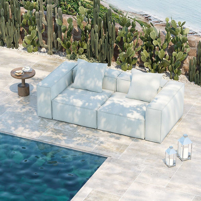 Kare Design Korali Beach Tuinsofa - 2-Zits - blauw