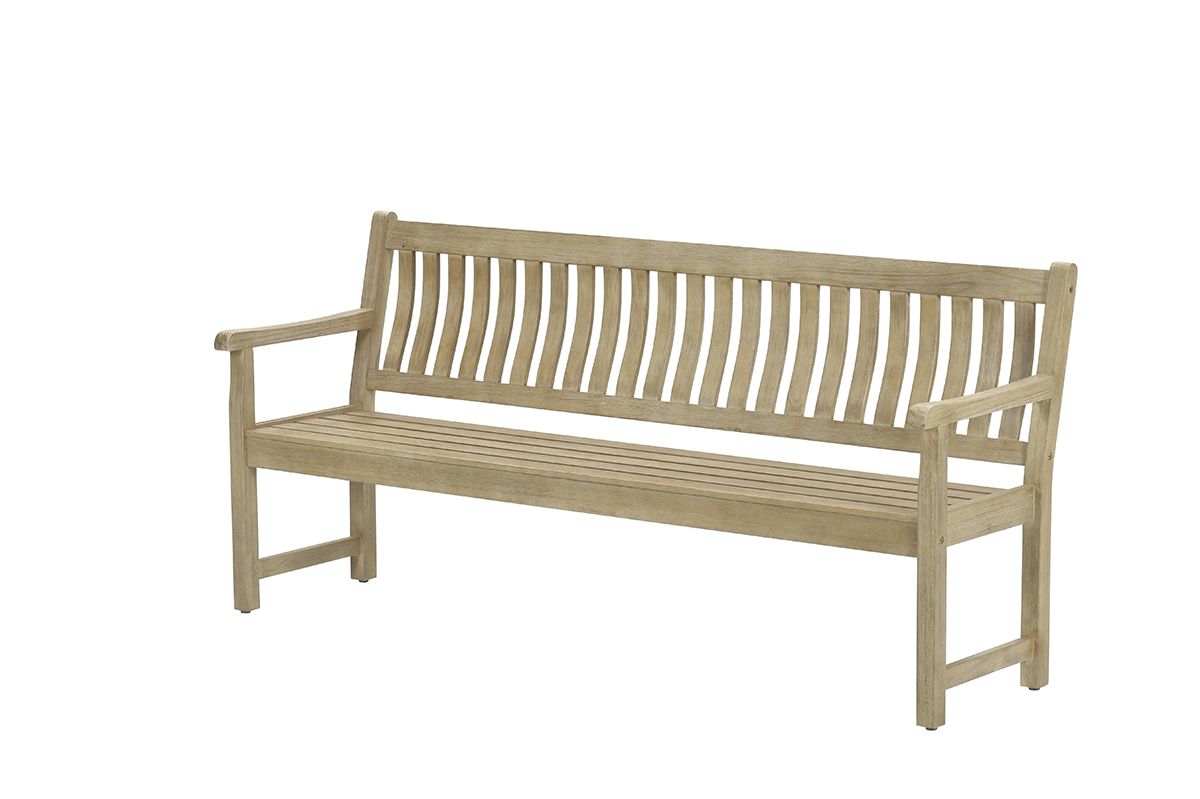 Vondel parkbench - eucalyptushout met white wash - L190 cm