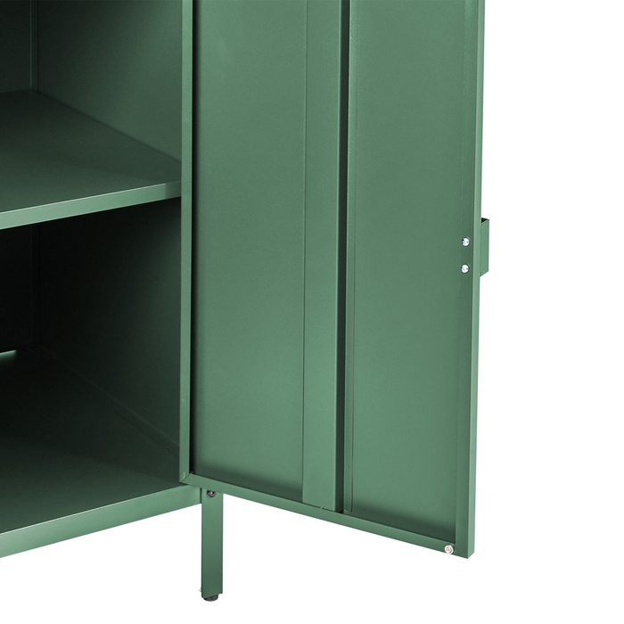 Beliani - VILAMA - Buitenkeukenkast met spoelbak - Groen - Staal