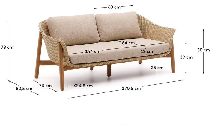 Tuinbank Galea, 2 zitsbank