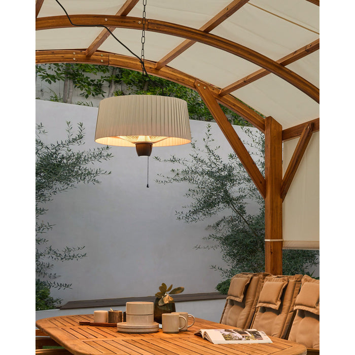 Beliani - ASCEA - Terrasverwarmer - Lichtgrijs - Aluminium