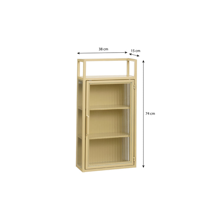 Mica Decorations Clifton Wandkast - Metaal - Beige