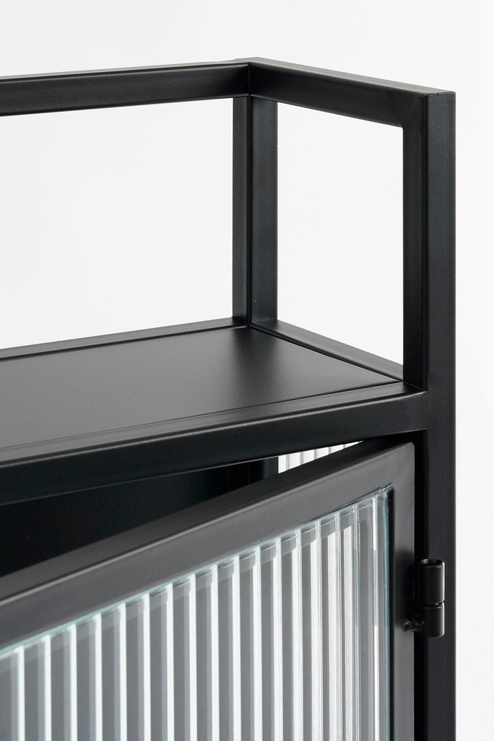 Mica Decorations Clifton Wandkast - Metaal - Zwart