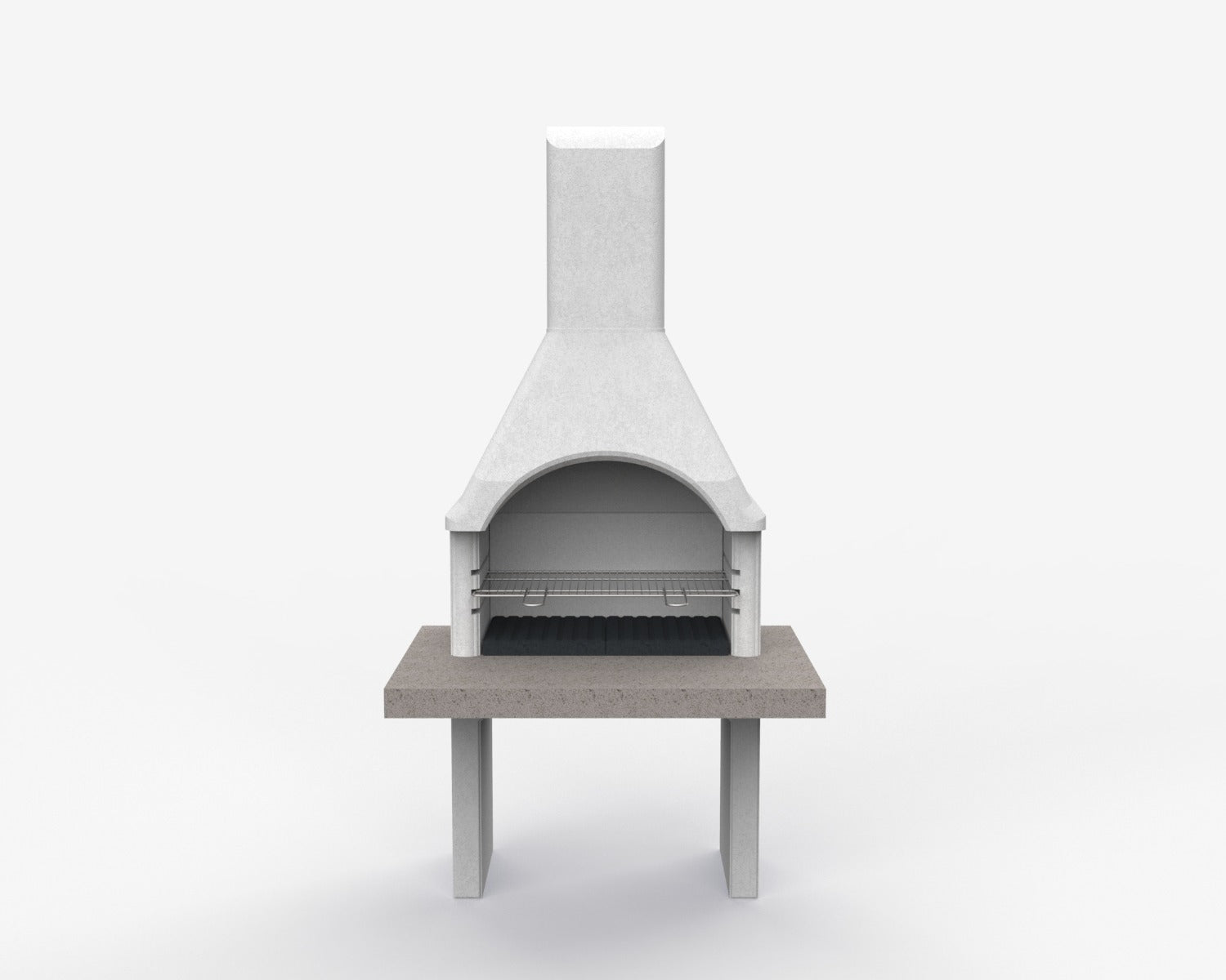 Sarom Fuoco - Betonnen barbecue - PIAVE - 80 x 103 x 198 cm