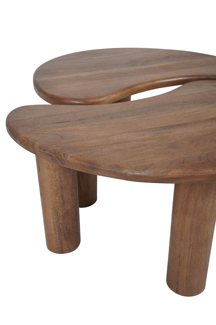 Home67 - Salontafel Lina - Mangohout - Set van 2