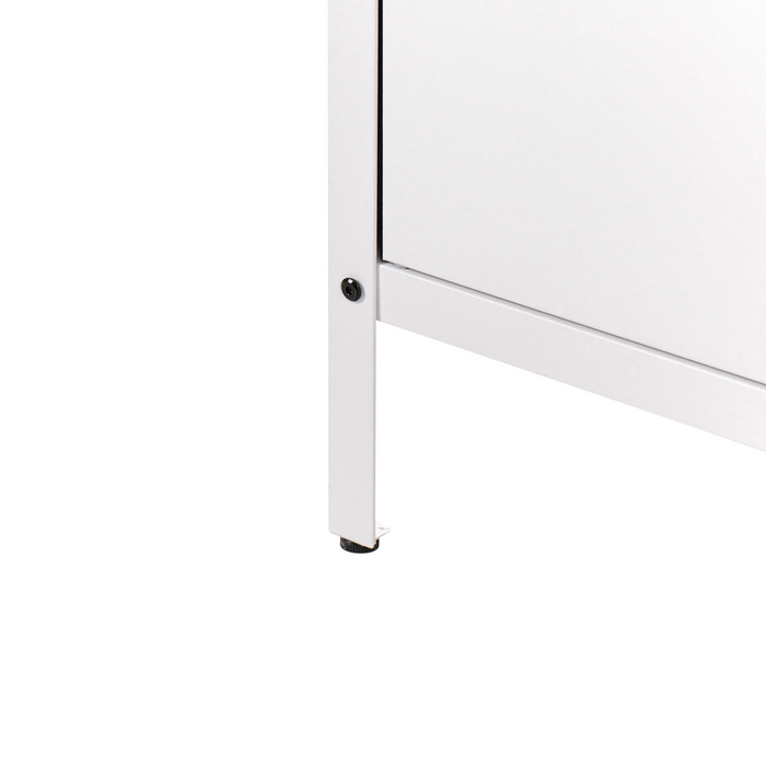 Beliani - VILAMA - Buitenkeukenkast met spoelbak - Wit - Staal