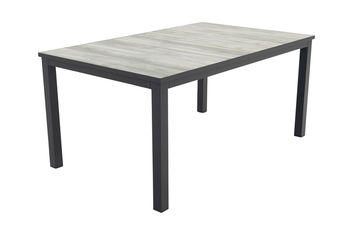 Hartman Comino dining tuintafel 163x105 cm. - Keramiek|Grijs