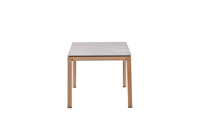 Domingo tafel - 160x90 cm - light teaklook -  Centostone Napoli sand
