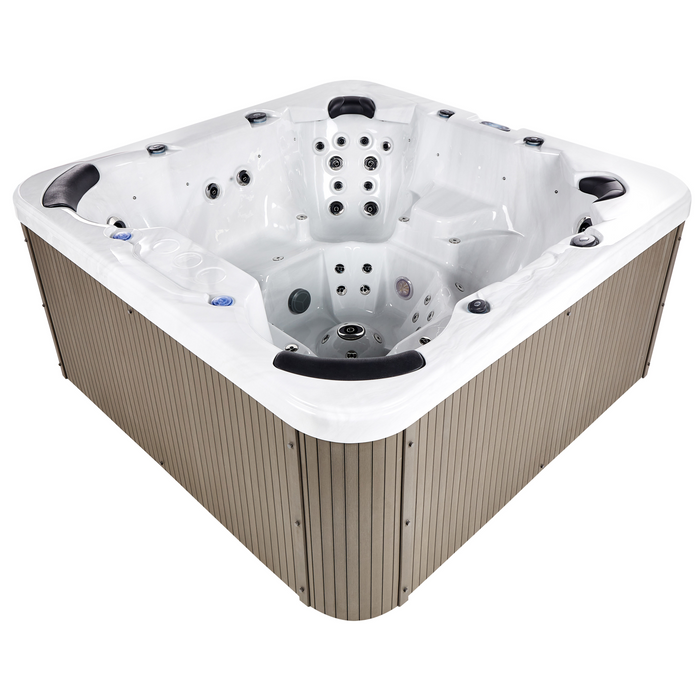 Beliani - VILLARRICA - Buiten hottub met LED - Wit - Acryl