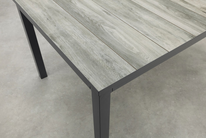 Hartman Comino dining tuintafel 163x105 cm. - Keramiek|Grijs