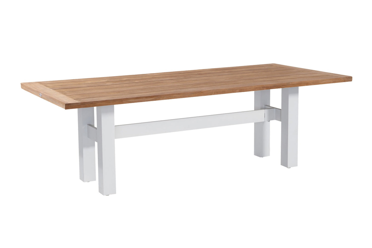 Hartman Heron dining tuintafel 240x100 cm. - Wit|Teak
