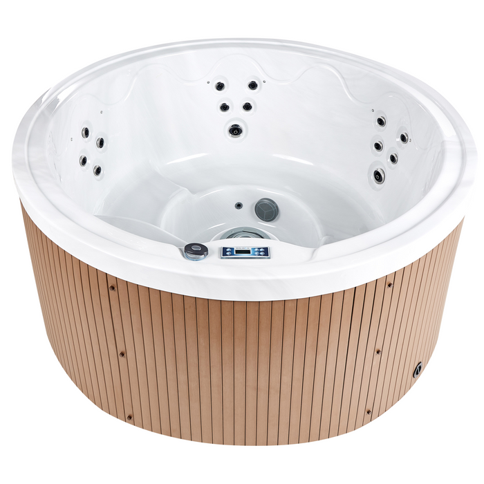 Beliani - MARFIL - Buiten hottub met LED - Wit - Acryl