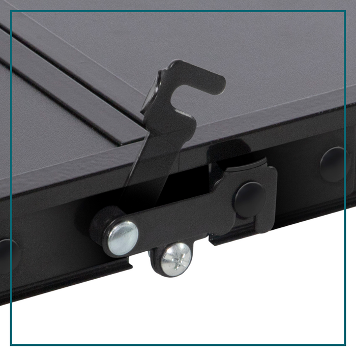 HIXA Campingtafel Vouwtafel Inklapbare tafel Strandtafel Zwart Vers...