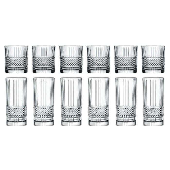 Cookinglife Glazenset (cocktailglazen & longdrinkglazen) Monea - 12 delige set