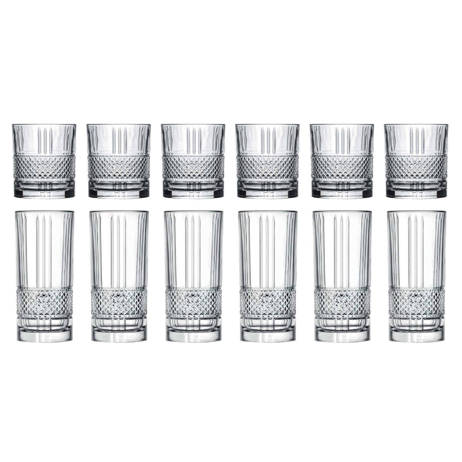 Cookinglife Glazenset (cocktailglazen & longdrinkglazen) Monea - 12 delige set