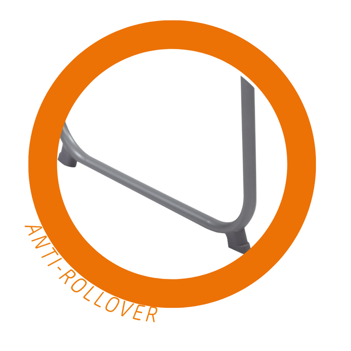 HIXA Aktive Campingtafel Kampeertafel Inklapbaar Handvat Wit  60x40...