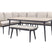 GI Allasio lounge-dining hoekset (6-delig) - Carbon black|Zand