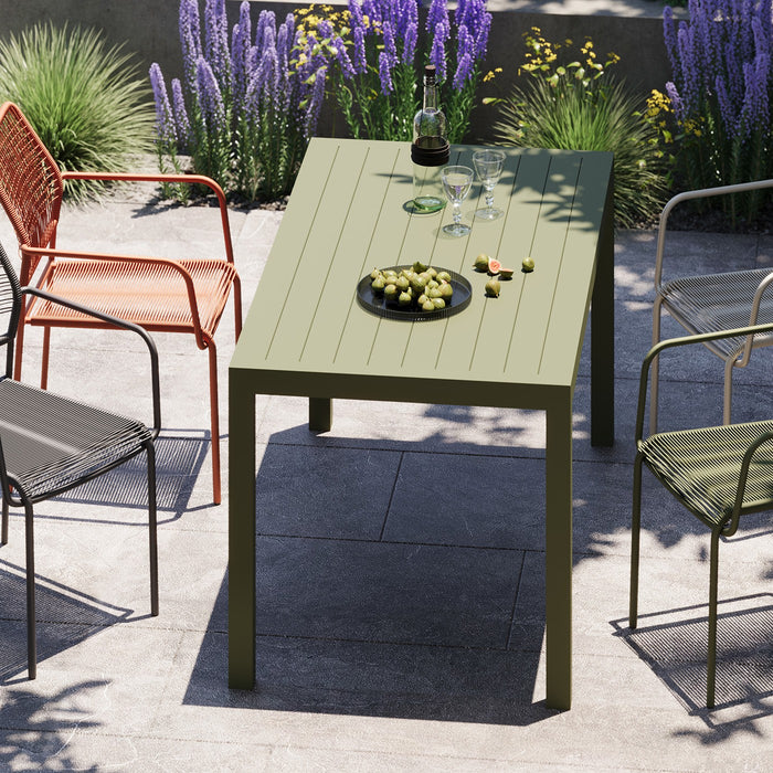 Tuintafel Madagascar 140x80cm groen Kare Design