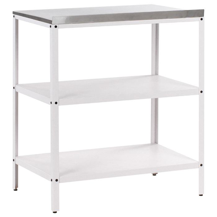 Beliani - VILAMA - Buitenkeuken eiland - Wit - 80x50x92 cm - Staal