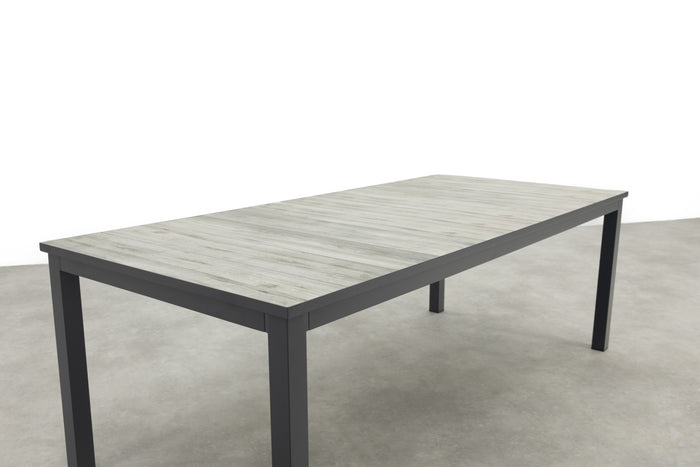 Hartman Comino dining tuintafel 223x105 cm. - Keramiek|Grijs