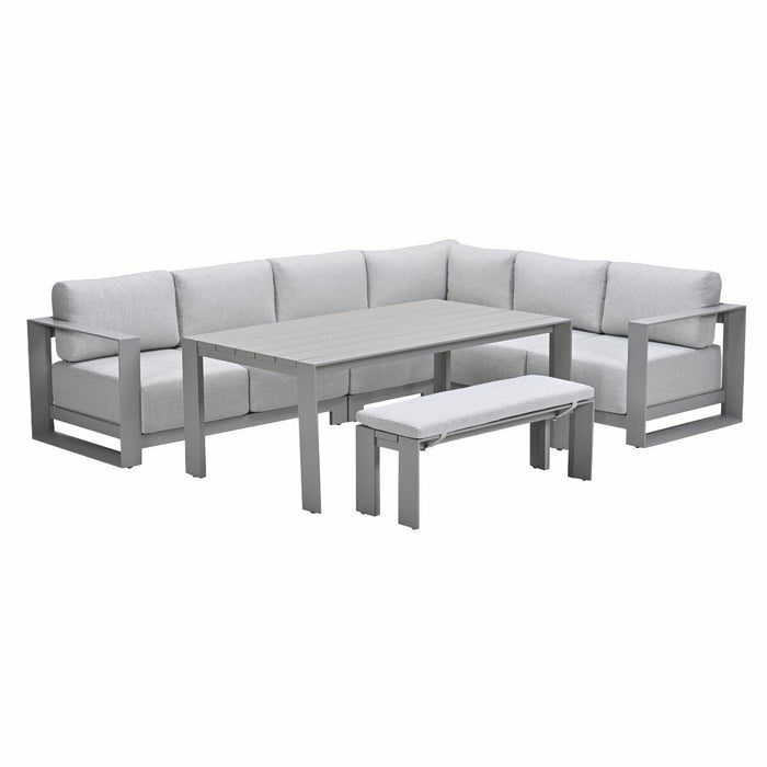 Garden Impressions Malakka lounge dining set 6-delig - taupe