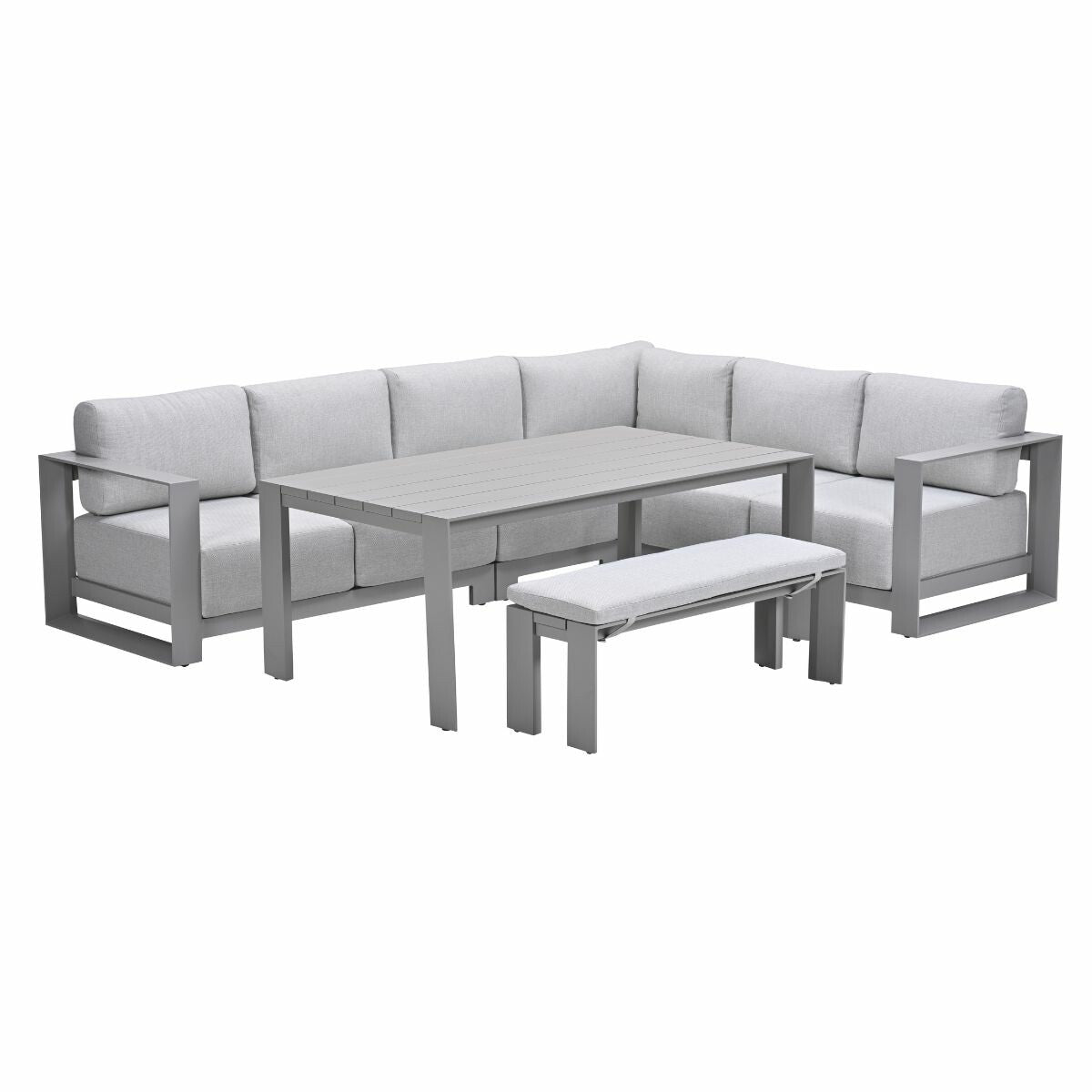 Garden Impressions Malakka lounge dining set 6-delig - taupe