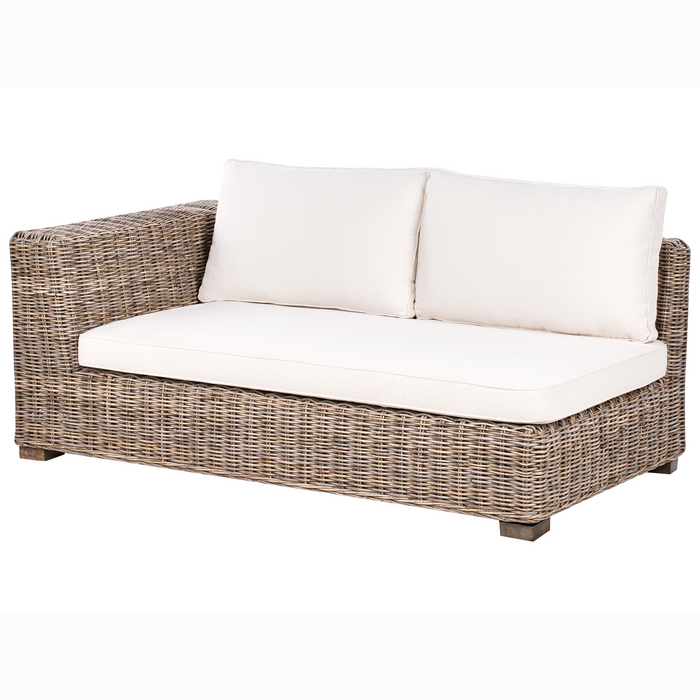 Beliani - RINELLA - Loungeset 5-zits - Grijs - Rotan