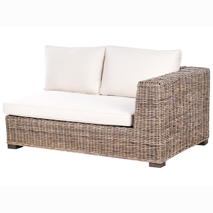 Beliani - RINELLA - Loungeset 5-zits - Grijs - Rotan