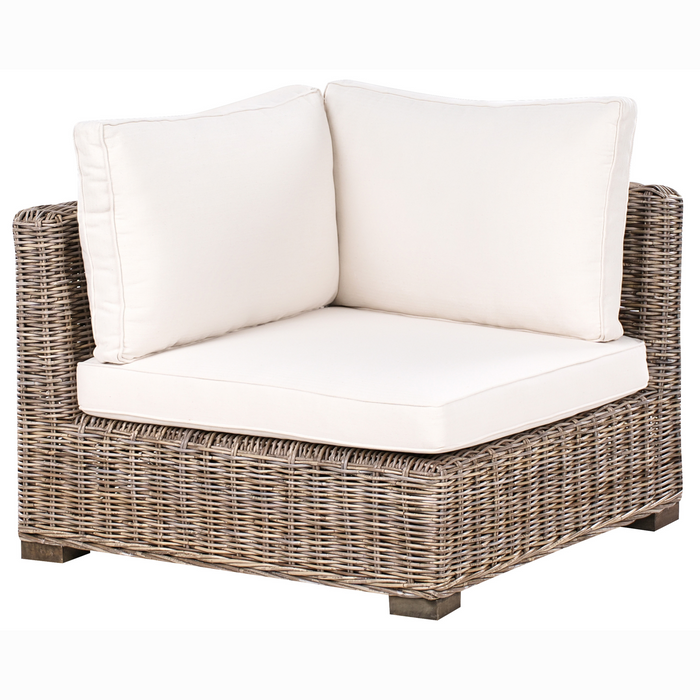Beliani - RINELLA - Loungeset 5-zits - Grijs - Rotan