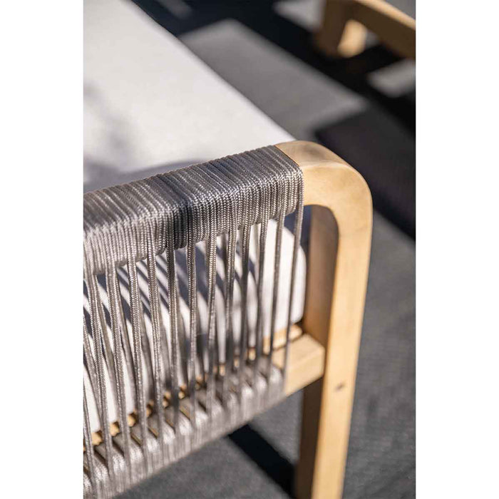 Garden Impressions Alora lounge dining set 5-delig links - grey sand