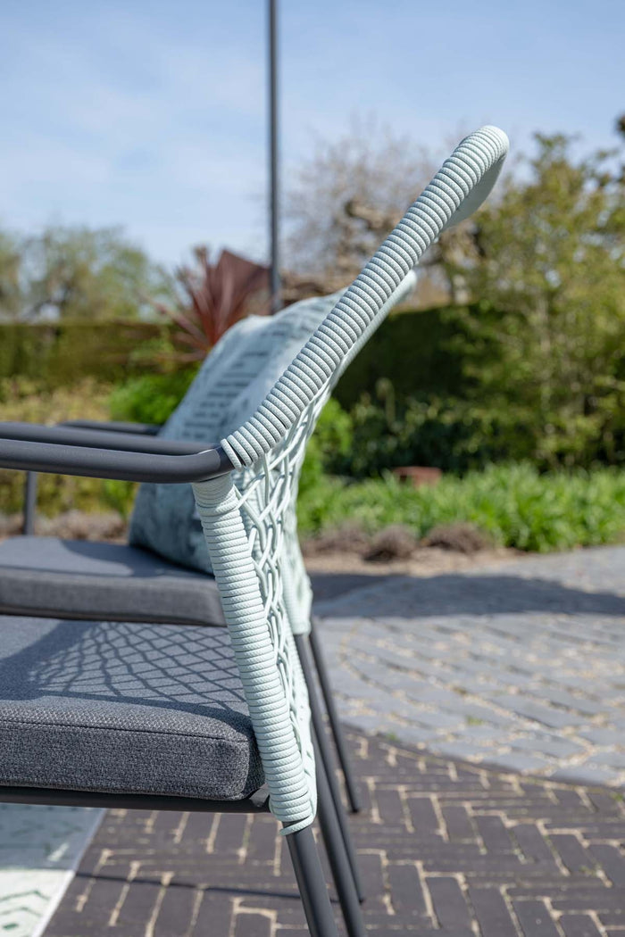 5-delige tuinset Dido stoelen zachtgroen - Rimini tafel