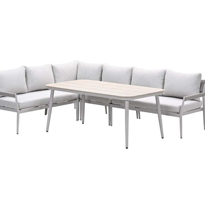 Barcelona lounge-diningset - 5-dlg. -  taupe - grey sand - valley sand