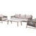 Meteor loungeset - 4-dlg. acaciahout met white wash - sand