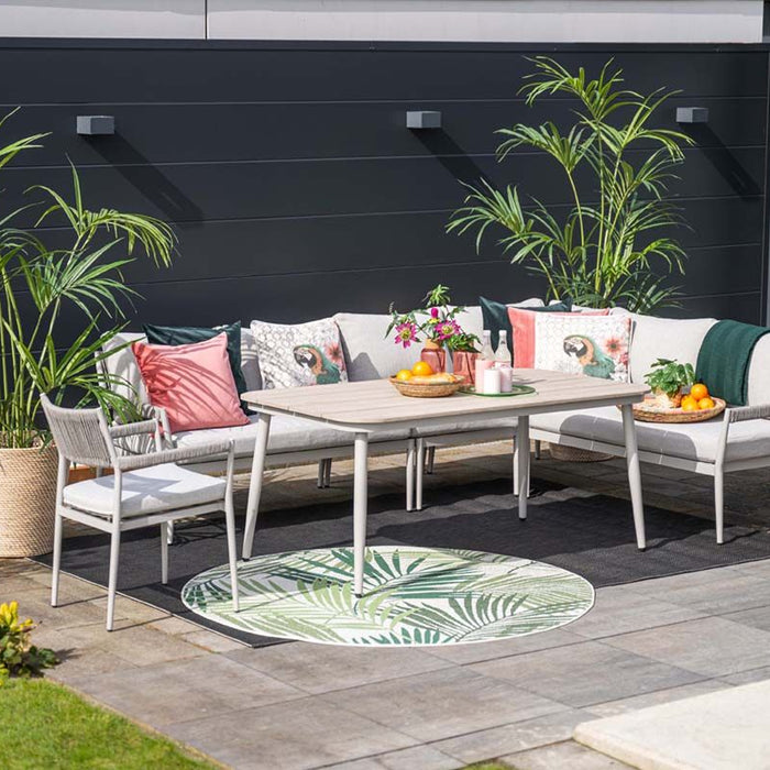 Barcelona lounge-diningset - 5-dlg. -  taupe - grey sand - valley sand