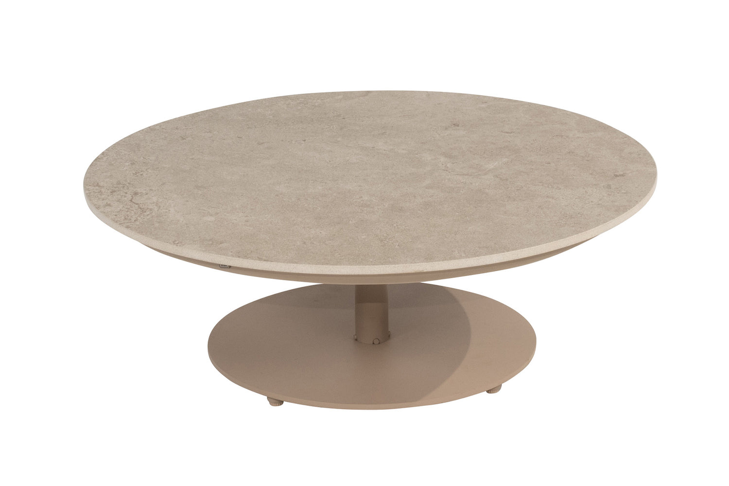 4 Seasons Outdoor Boaz koffietafel - latte|keramiek - Ø80 cm.