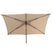 4 Seasons Azzurro stokparasol 200x300 cm beach solefin - Wenge frame