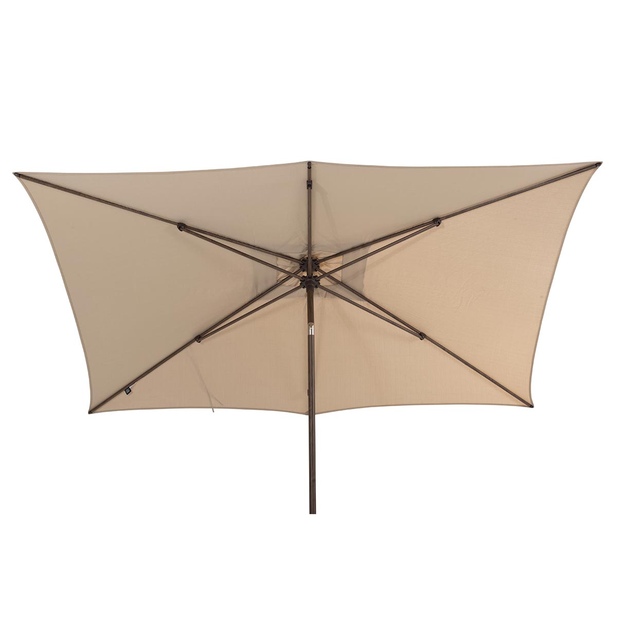 4 Seasons Azzurro stokparasol 200x300 cm beach solefin - Wenge frame