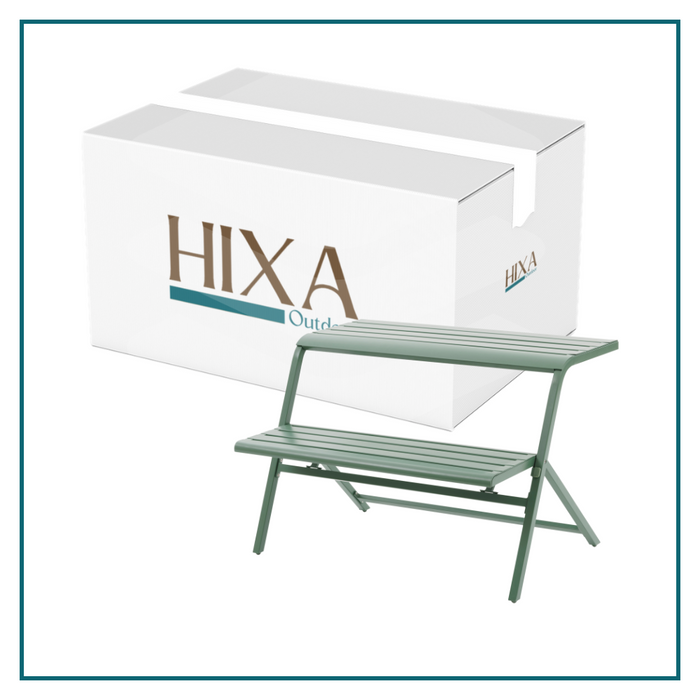 HESPERIDE HIXA Balkontafel Tuintafel Balkonbank halve Picknicktafel...