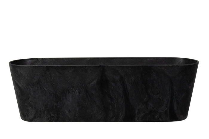 Artstone Balkonbak Claire - 55x16x17 - Zwart