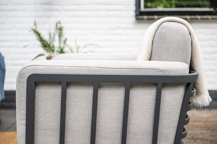 Montea lounge hoekset -5-dlg - carbon black - valley sand