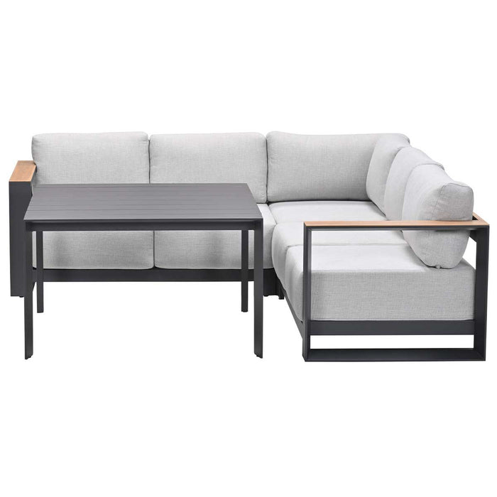 Garden Impressions Malakka lounge dining set 4-delig - light teak look