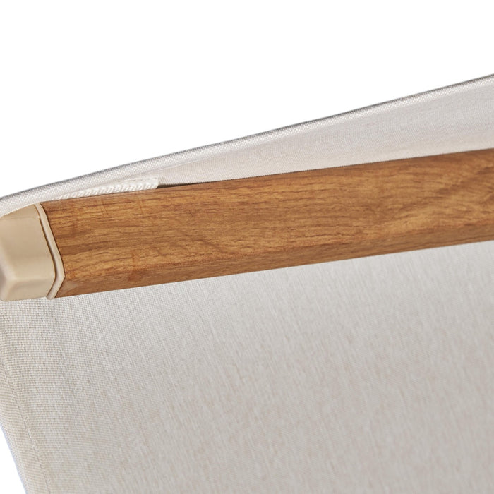 Platinum Challenger Zweefparasol T2 premium - 3,5 m. rond Champagne teak