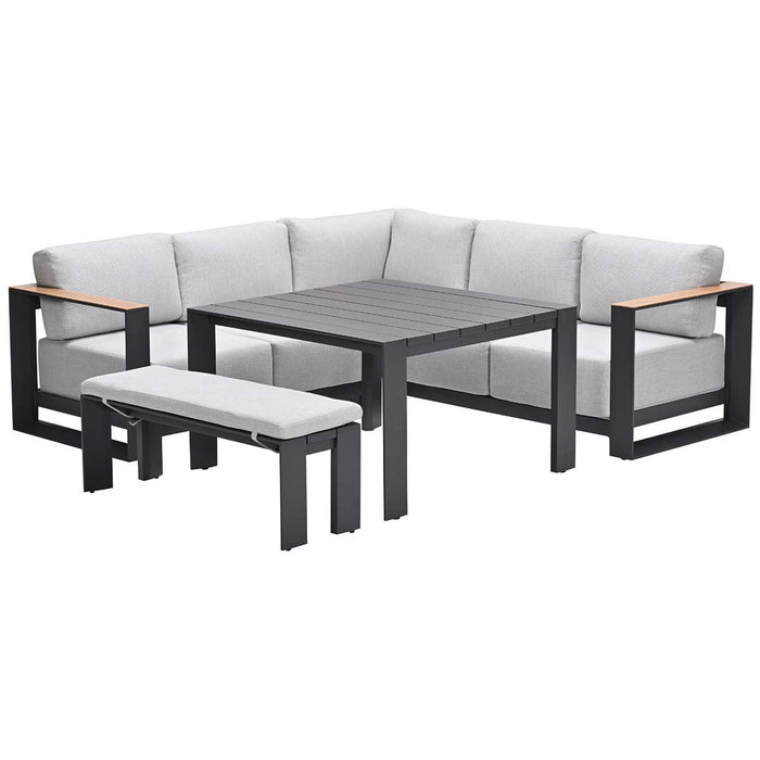 Garden Impressions Malakka lounge dining set 5-delig - light teak look